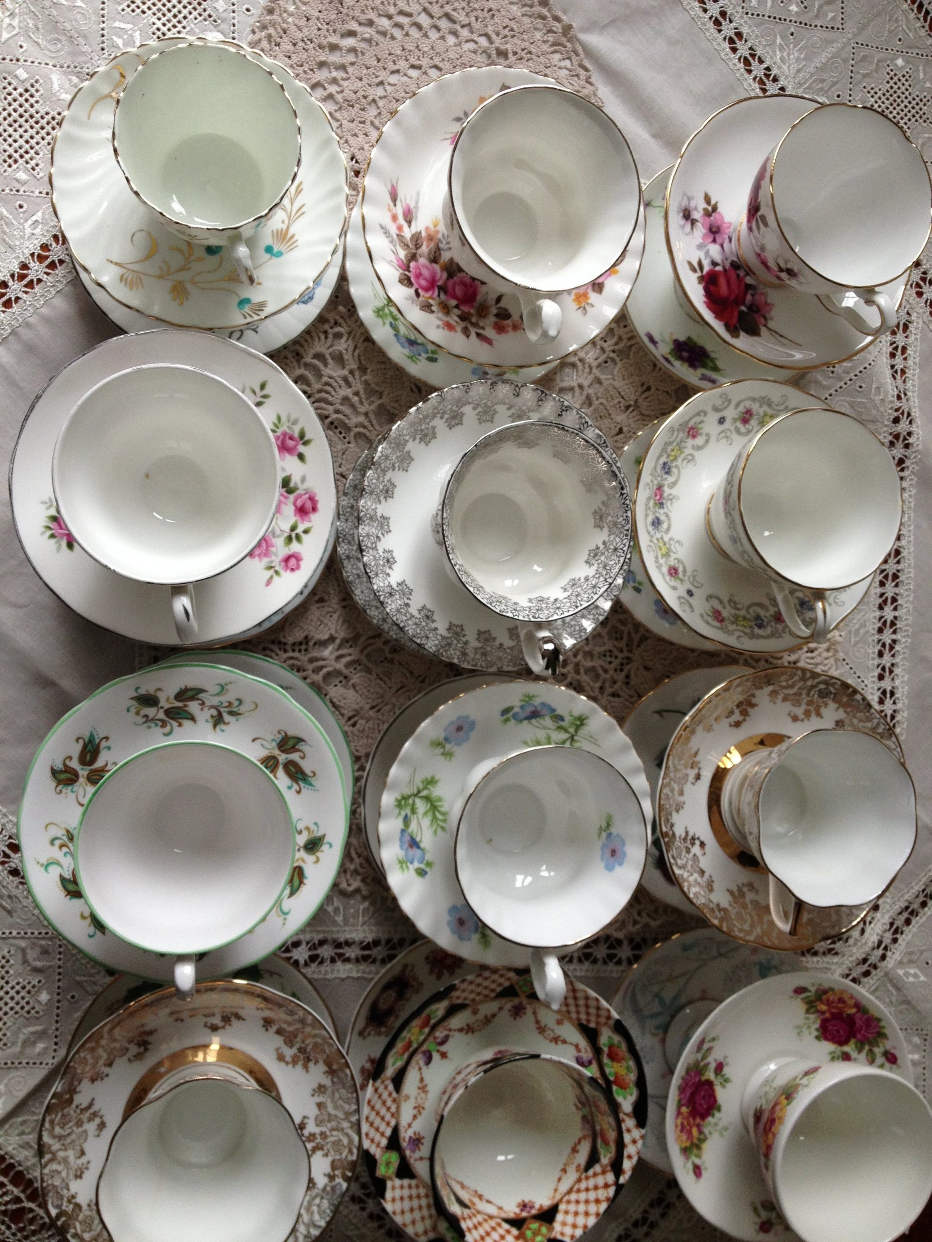 Vintage crockery hire