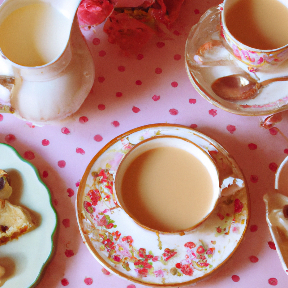 Pretty vintage crockery tea cups and saucers to hire 